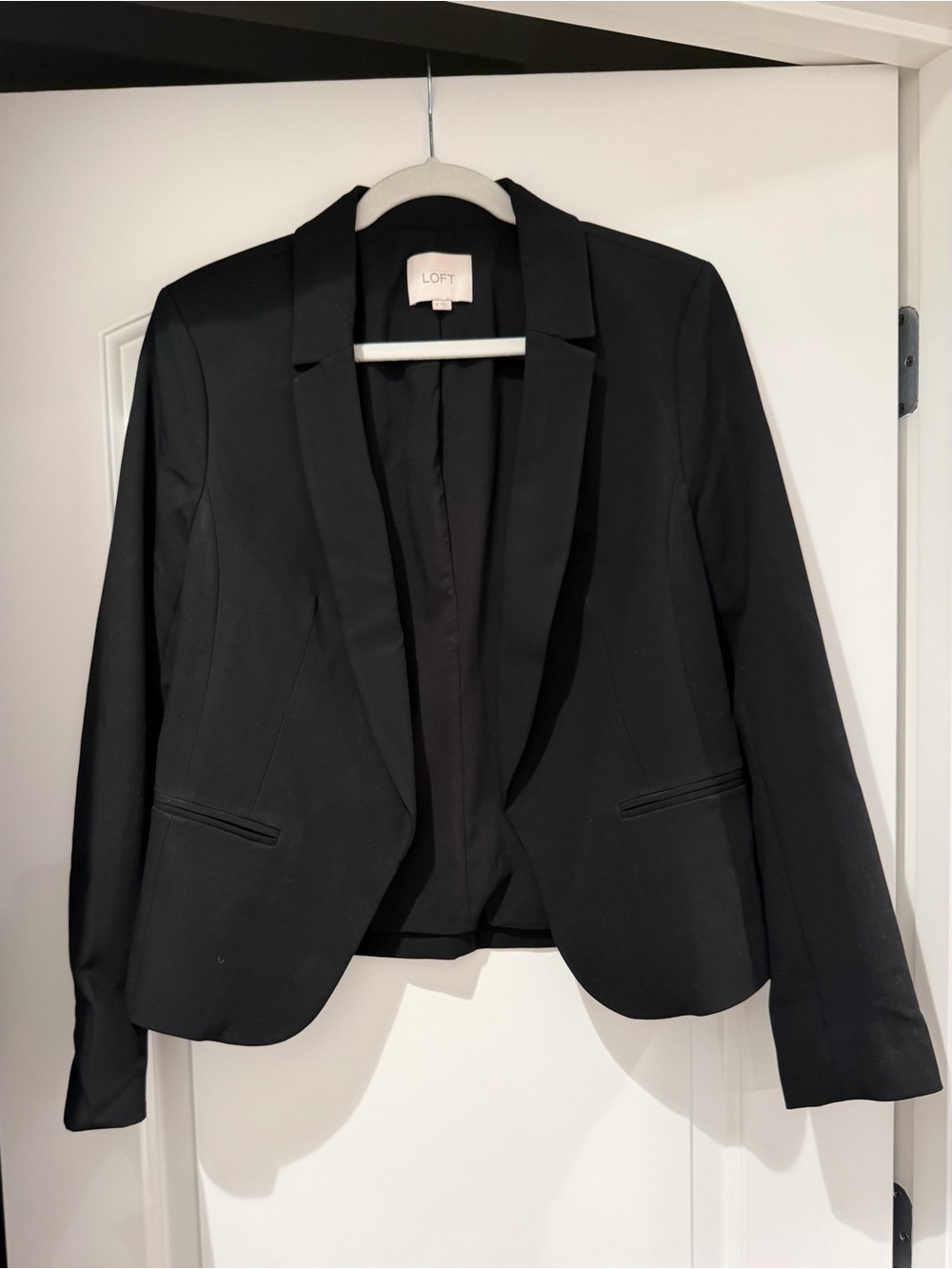 LOFT Black Tailored Open-Front Women's Blazer